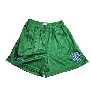 Inaka Power Unisex Mesh Shorts Size Medium Green IP Logo 3.5" Inseam New